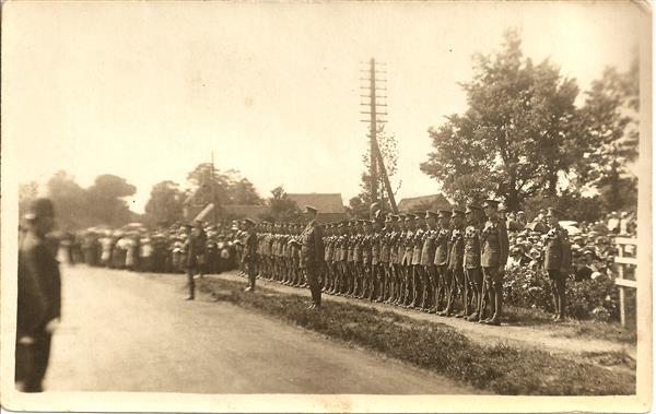 King George V inspects troops at Stretton, March 12th 1915 