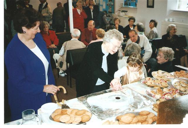 Kath Holloway, the oldest Wolstonian, and McKenzie Newman, the youngest child at Wolston St Margaret's School