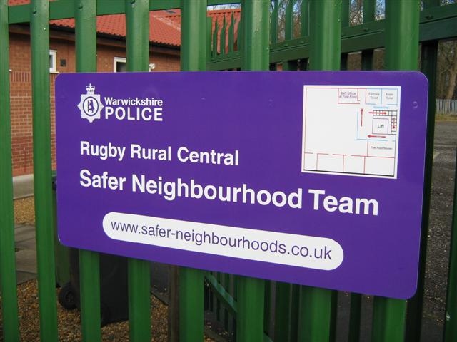 Safer Neighbourhood Team Sign