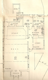 The Odd Fellows Hall interior plan - 1952